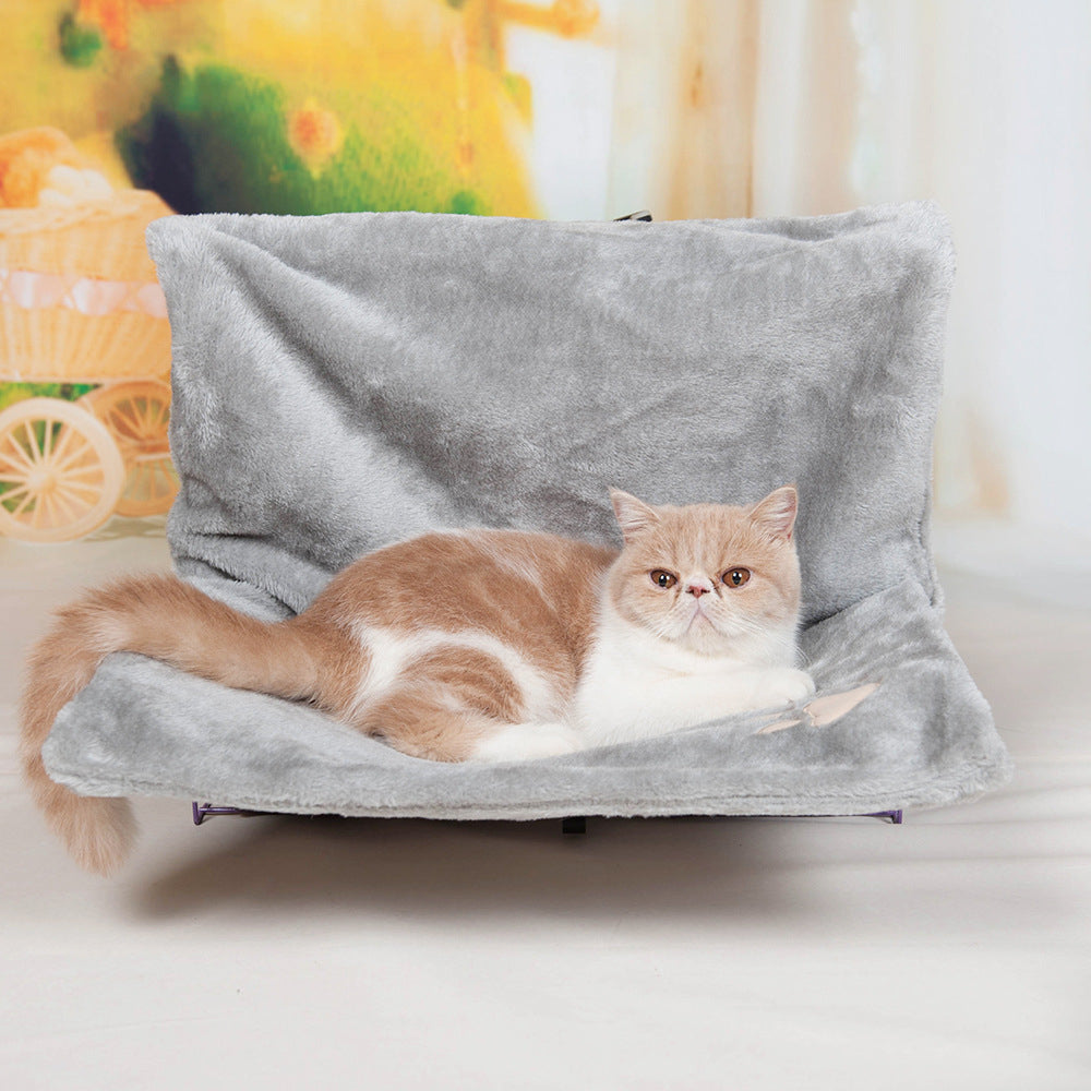 Hanging Radiator Cat Bed Hammock | Plush Washable Cat Window Perch