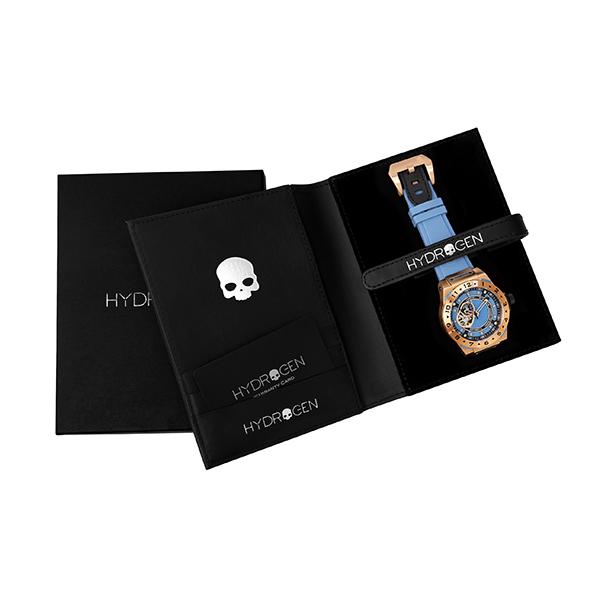 Vento Rose Gold Light Blue Automatic GMT Watch – Swiss Design Rose Gold Plated Diver-Style Watch with Japanese Movement
