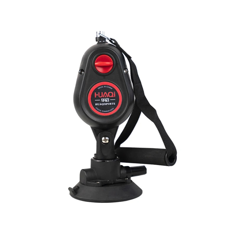 Portable Suction Cup Resistance Rope Trainer – Pull Down Cable Pulley System for Home Gym, Adjustable Strength Training