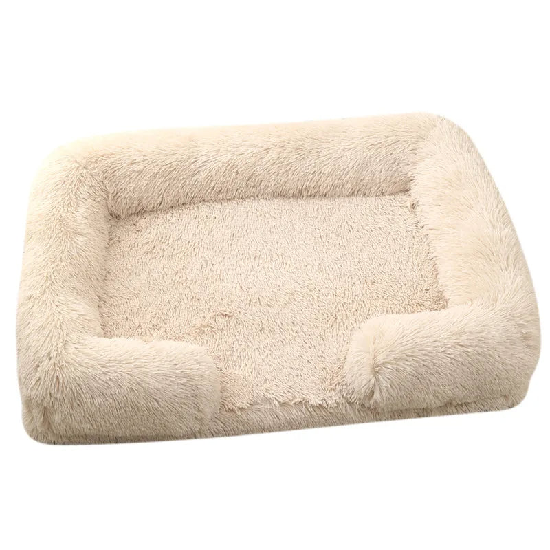 Orthopedic Dog Bed Sofa – Plush Calming Pet Couch with Supportive Egg Crate Foam, Washable Cover for Medium Dogs
