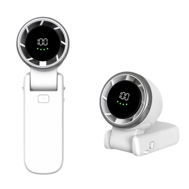 Portable Turbo Handheld Fan – 13,500 RPM Rechargeable Pocket Fan with 5 Speeds – Mini Cooling Device