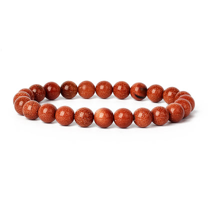 Natural Crystal Healing Bracelet Set – 8 mm Genuine Gemstone Beaded Energy Bracelets for Protection, Confidence & Good Luck