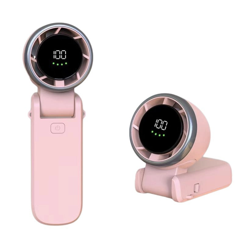 Portable Turbo Handheld Fan – 13,500 RPM Rechargeable Pocket Fan with 5 Speeds – Mini Cooling Device