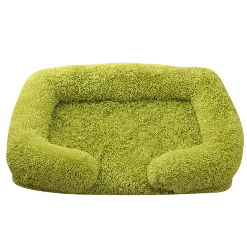 Orthopedic Dog Bed Sofa – Plush Calming Pet Couch with Supportive Egg Crate Foam, Washable Cover for Medium Dogs