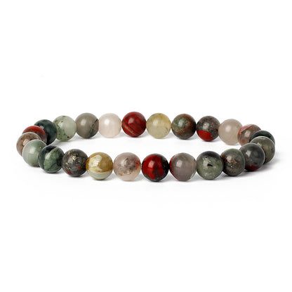 Natural Crystal Healing Bracelet Set – 8 mm Genuine Gemstone Beaded Energy Bracelets for Protection, Confidence & Good Luck