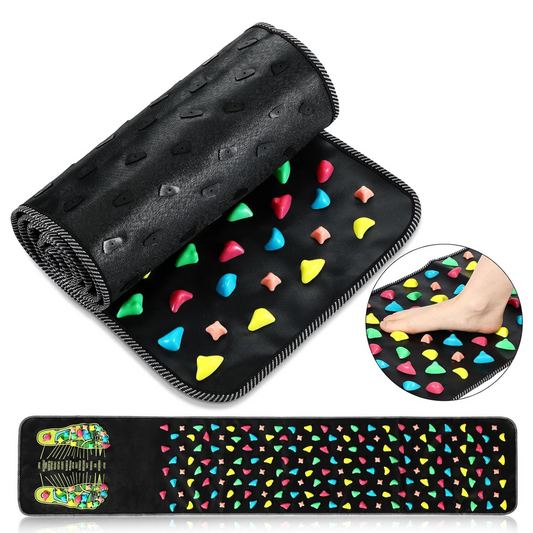 Reflexology Foot Massage Mat – Acupressure Walk Stone Pad for Pain Relief, Better Sleep & Stress Reduction