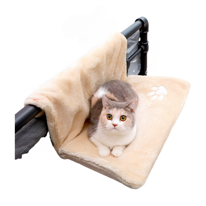 Hanging Radiator Cat Bed Hammock | Plush Washable Cat Window Perch