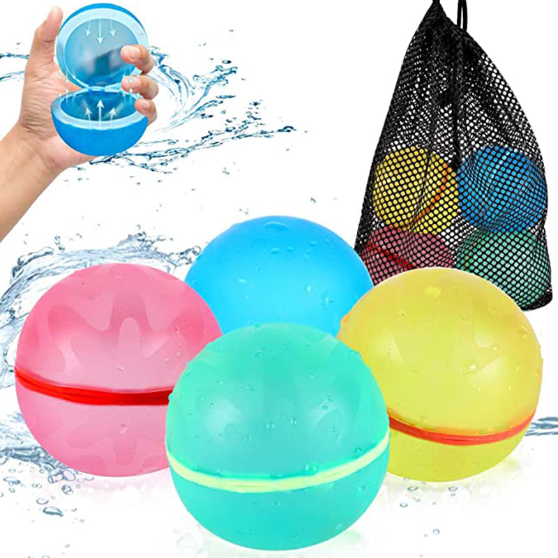 eusable Magnetic Water Splash Balls | Self-Sealing Silicone Water Bomb Toy for Pool & Beach Parties