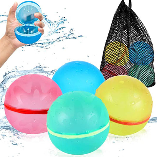 eusable Magnetic Water Splash Balls | Self-Sealing Silicone Water Bomb Toy for Pool & Beach Parties
