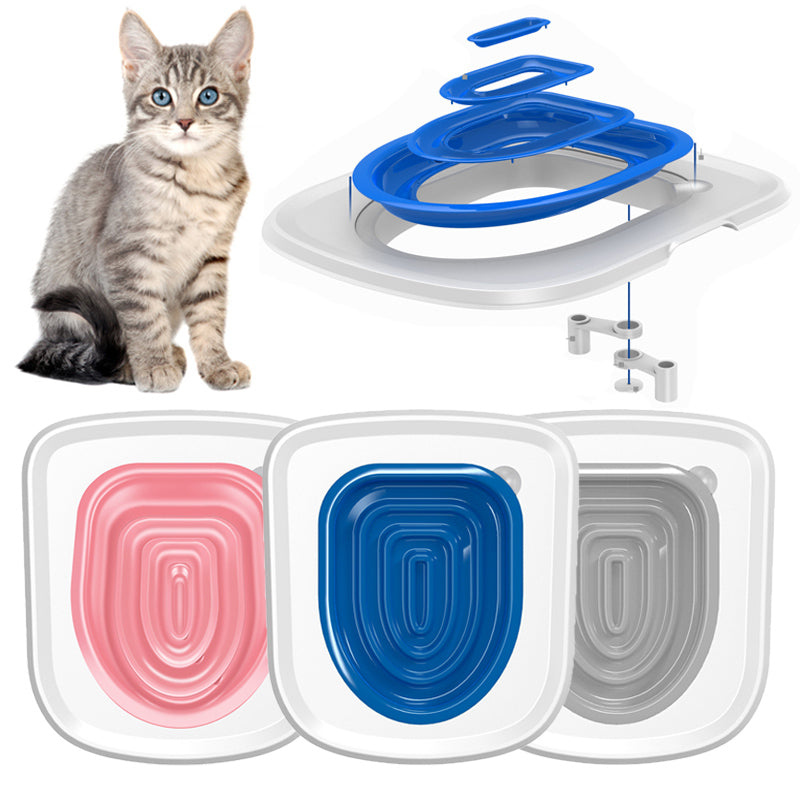 Cat Toilet Training Kit | Train Your Cat to Use the Human Toilet in Weeks | Universal Litter Tray System