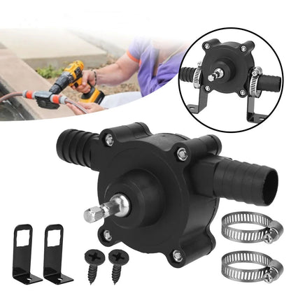 Portable Drill Pump Attachment – Self-Priming Water Transfer Pump for Electric Drills, Fluid Transfer Tool