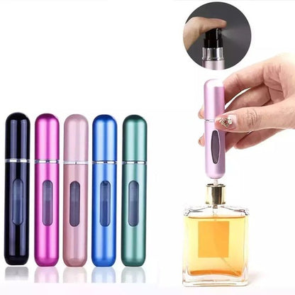 4-Pack Refillable Travel Perfume Atomizers 5 ml – Leak-Proof Mini Spray Bottles