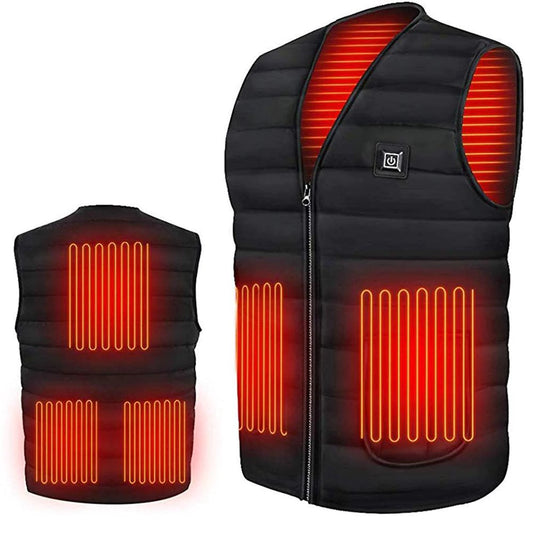 USB Heated Vest 3 Zones with Battery Included | Lightweight Electric Warming Vest Up to 5 Hours Heat