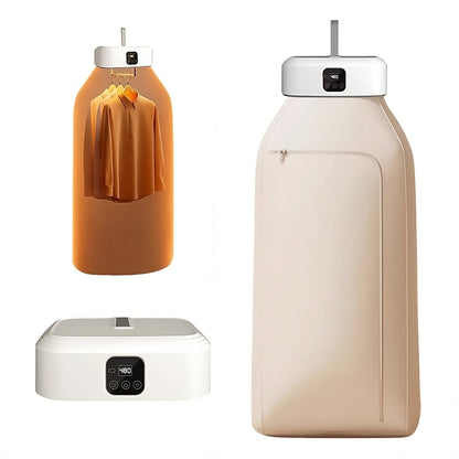 Portable Electric Clothes Dryer Foldable | Travel Mini Dryer with UV Light & Timer for Apartment & Camping