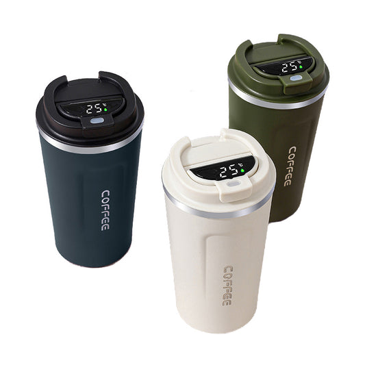 510 ml Stainless Steel Thermos with LED Temperature Display – Keeps Hot 12 h / Cold 24 h (No Heating)