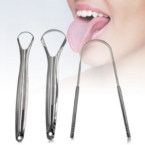 2-Pack Stainless Steel Tongue Scraper Set – Medical-Grade Tongue Cleaner for Instant Fresh Breath & Healthier Mouth