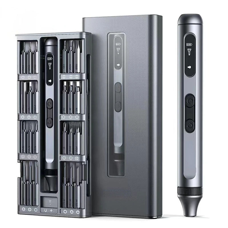 62-in-1 Electric Precision Screwdriver Set with 48 Bits | USB-C Rechargeable LED Mini Screwdriver for Phones, Laptops & Gaming Consoles