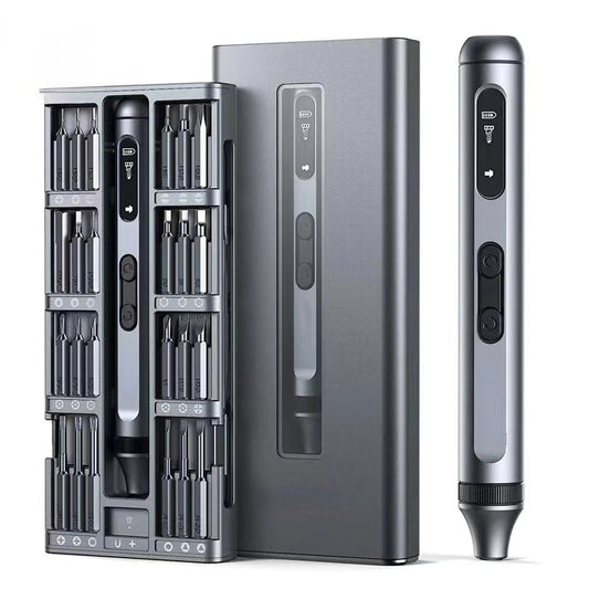 62-in-1 Electric Precision Screwdriver Set with 48 Bits | USB-C Rechargeable LED Mini Screwdriver for Phones, Laptops & Gaming Consoles