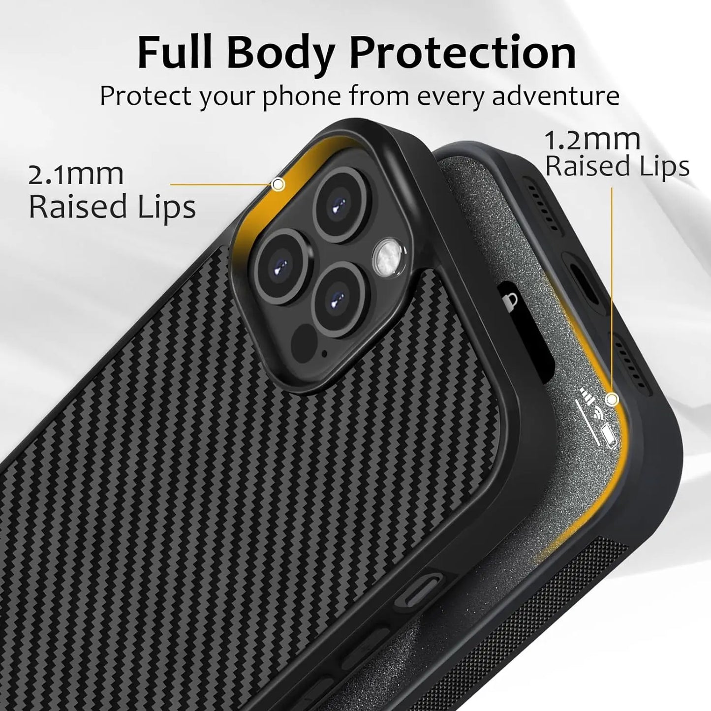 Luxury Forged Carbon Fiber iPhone Case – Real Carbon with MagSafe Compatibility