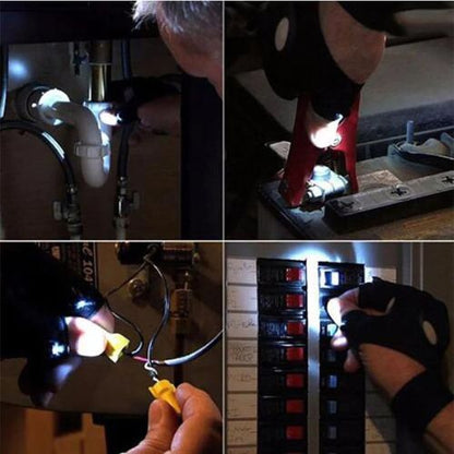 LED Flashlight Gloves – Hands-Free Finger Lights