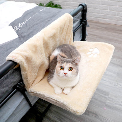 Hanging Radiator Cat Bed Hammock | Plush Washable Cat Window Perch
