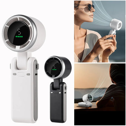 Portable Turbo Handheld Fan – 13,500 RPM Rechargeable Pocket Fan with 5 Speeds – Mini Cooling Device