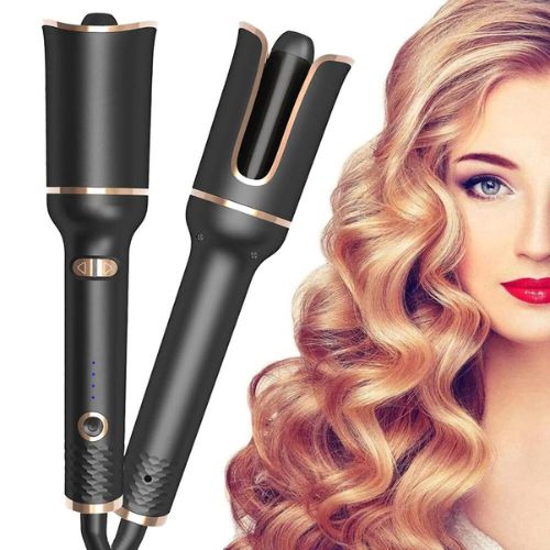 Automatic Hair Curler One-Button | Ceramic Auto Curling Wand for Perfect Curls & Waves | Beginner-Friendly