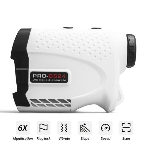 Golf Rangefinder with Slope – 650 Yard Laser Range Finder 6X Magnification, Flag Lock, Speed Measure for Golf & Hunting