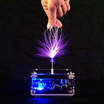 Bluetooth Musical Tesla Coil Kit – Touchable Arc Plasma Speaker with 10cm Lightning, Desktop Science Toy
