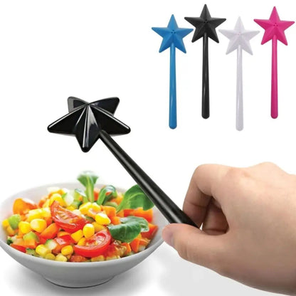 Magic Wand Salt & Pepper Shakers Set of 2 | Star Wand Spice Dispenser | Fun Kitchen Gift for Kids & Adults