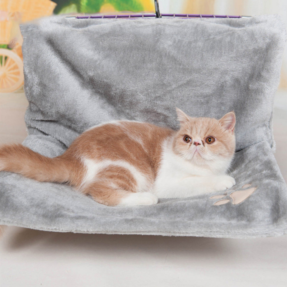 Hanging Radiator Cat Bed Hammock | Plush Washable Cat Window Perch