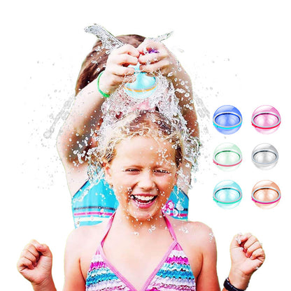 eusable Magnetic Water Splash Balls | Self-Sealing Silicone Water Bomb Toy for Pool & Beach Parties