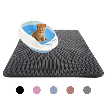 Cat Litter Trapping Mat – Waterproof Honeycomb Double-Layer (Multiple Sizes)