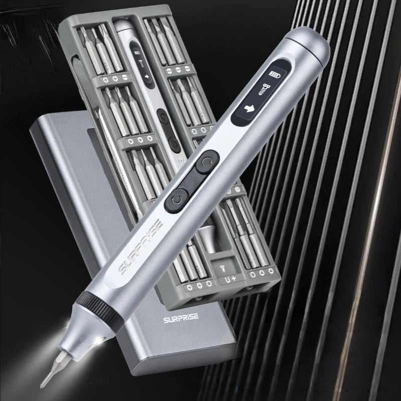 62-in-1 Electric Precision Screwdriver Set with 48 Bits | USB-C Rechargeable LED Mini Screwdriver for Phones, Laptops & Gaming Consoles