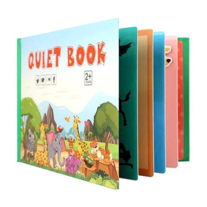 Montessori Busy Book for Toddlers 1-4 Years | 20+ Themes Quiet Book with Markers & Stickers | Educational Activity Book