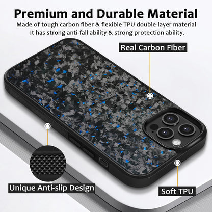 Luxury Forged Carbon Fiber iPhone Case – Real Carbon with MagSafe Compatibility