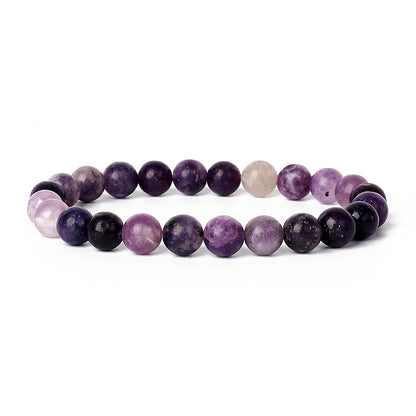 Natural Crystal Healing Bracelet Set – 8 mm Genuine Gemstone Beaded Energy Bracelets for Protection, Confidence & Good Luck