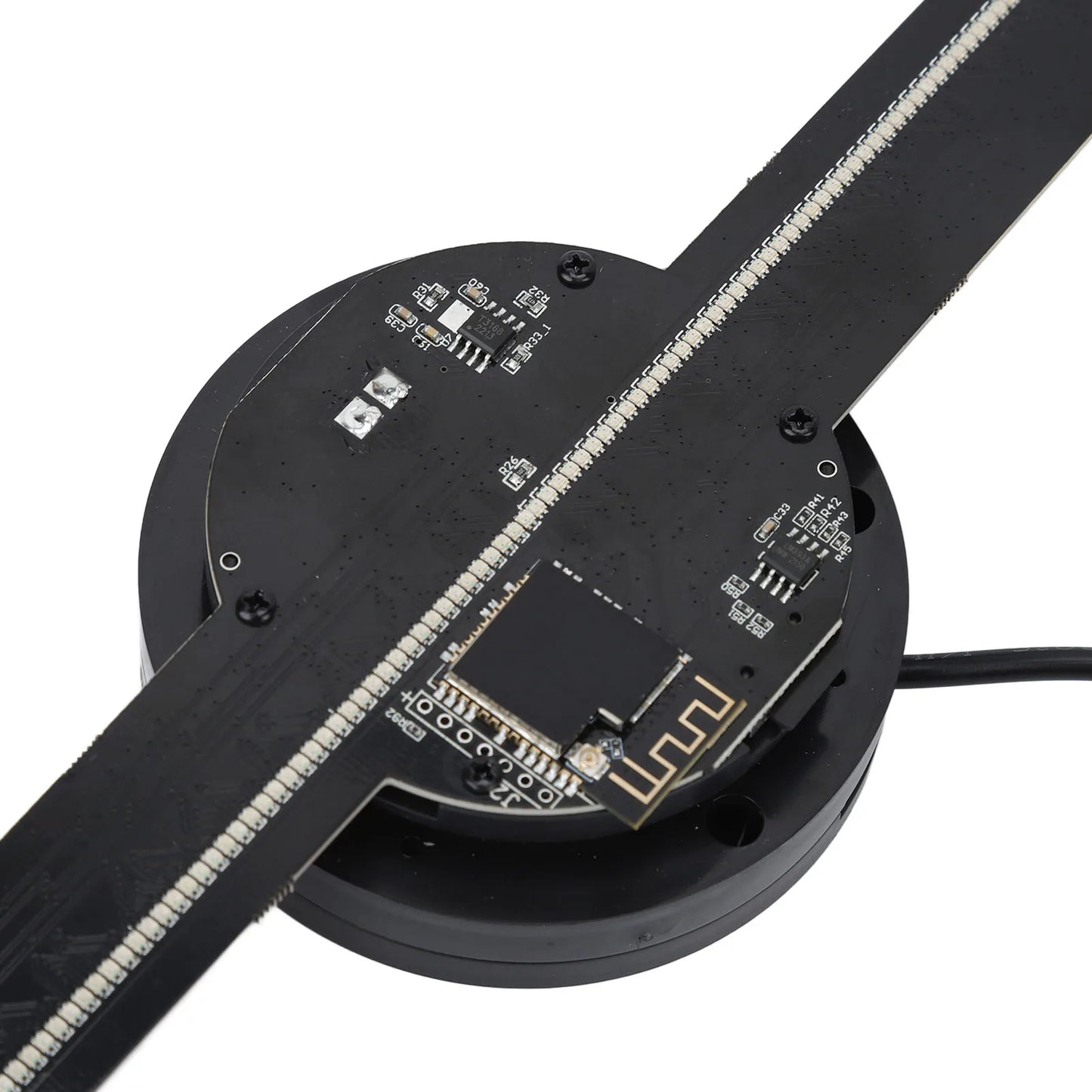 42 cm 3D Hologram Fan Projector – WiFi App-Controlled LED Holographic Display for Advertising, Parties & Decor