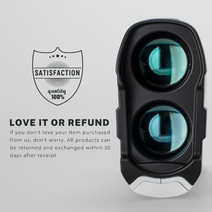 Golf Rangefinder with Slope – 650 Yard Laser Range Finder 6X Magnification, Flag Lock, Speed Measure for Golf & Hunting