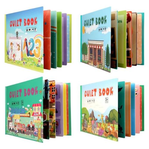 Montessori Busy Book for Toddlers 1-4 Years | 20+ Themes Quiet Book with Markers & Stickers | Educational Activity Book