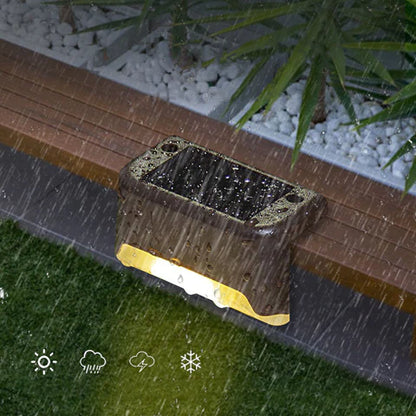 16-Pack Solar Deck Lights Outdoor Warm White – Waterproof Stair Step Lights Auto On/Off, Fence Patio Garden Pathway Lighting