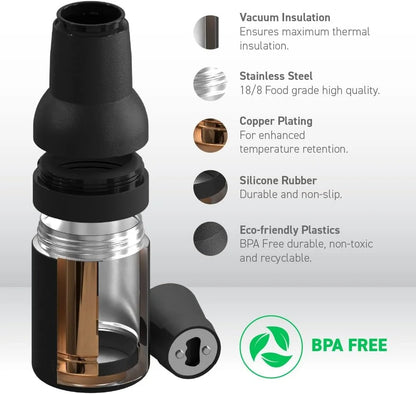 3-in-1 Stainless Steel Can Cooler 500 ml | Vacuum Insulated Beer & Bottle Holder | Keeps Drinks Cold 8 Hours