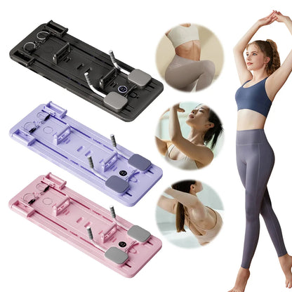Multifunctional Foldable Abdominal Board with Resistance Bands – Home Core Trainer Workout Board for Abs, Full Body Fitness