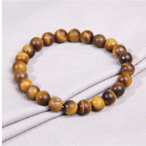 Natural Crystal Healing Bracelet Set – 8 mm Genuine Gemstone Beaded Energy Bracelets for Protection, Confidence & Good Luck