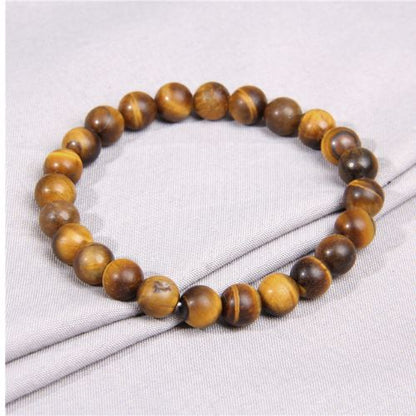 Natural Crystal Healing Bracelet Set – 8 mm Genuine Gemstone Beaded Energy Bracelets for Protection, Confidence & Good Luck