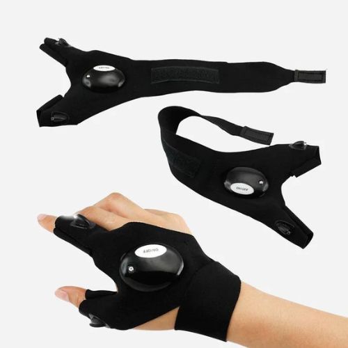 LED Flashlight Gloves – Hands-Free Finger Lights