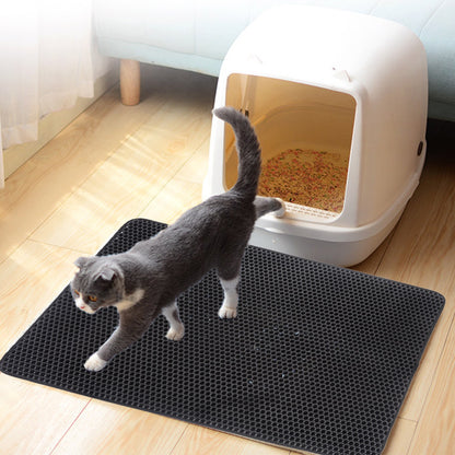 Cat Litter Trapping Mat – Waterproof Honeycomb Double-Layer (Multiple Sizes)
