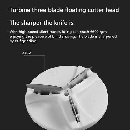 Mini Pocket Electric Shaver USB-C Rechargeable | Washable Travel Rotary Razor for Men | 6600 RPM