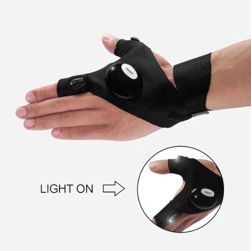 LED Flashlight Gloves – Hands-Free Finger Lights