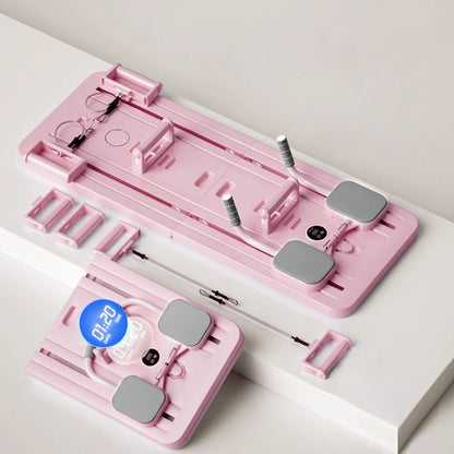 Multifunctional Foldable Abdominal Board with Resistance Bands – Home Core Trainer Workout Board for Abs, Full Body Fitness